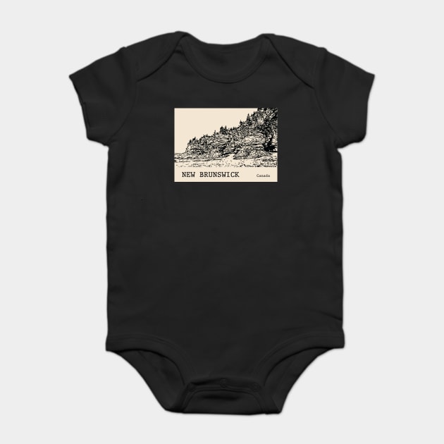 New Brunswick Canada Baby Bodysuit by Lakeric